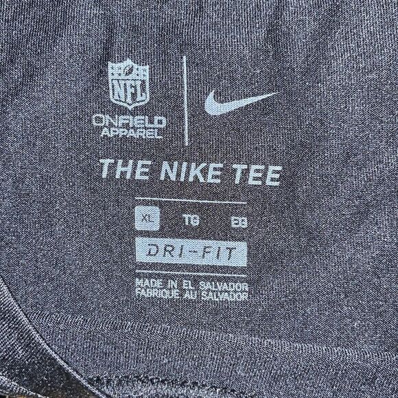Nike Dri Fit Pittsburgh Steelers Black NFL Shield Football Tee Sideline T Shirt - Picture 3 of 3
